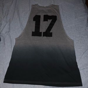 Forever 21 oversized ombré muscle tee in xs